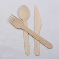 tableware set disposable birch wood knife /spoon/fork