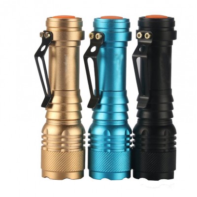 Tactical Lamp  Adjustable Focus Zoomable Torch Light 3 Modes Handheld Mini Q5 LED Flashlight