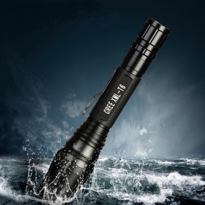 IP65 waterproof led 18650 tactical flashlight with t6 for camping