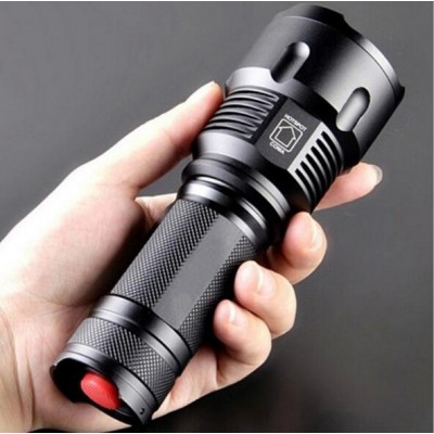 Powerful Tactical LED Flashlight C REE XML-T6 Zoomable Waterproof Torch for 26650 Rechargeable or AA Battery