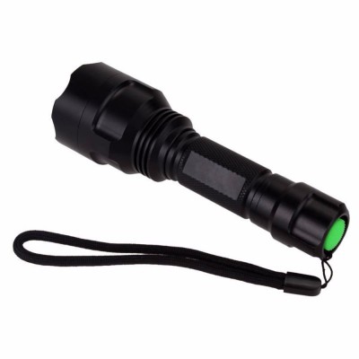 High power head tensile zoom rechargeable army led torch light